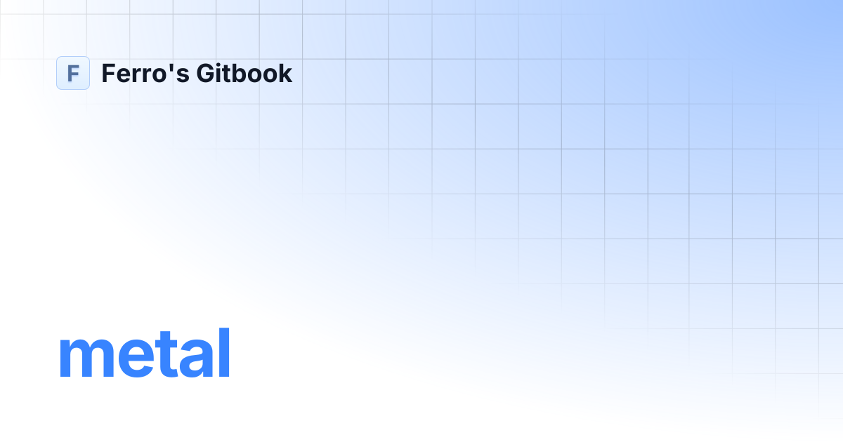 Metal ferro s gitbook